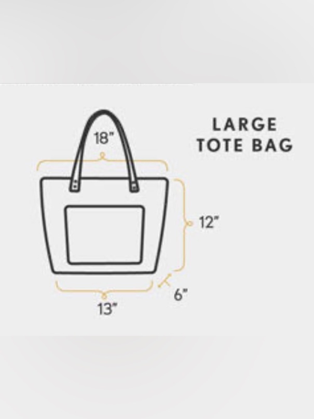Portland Leather Goods Large Pomello Tote with Tan Handles - Picture 9 of 9
